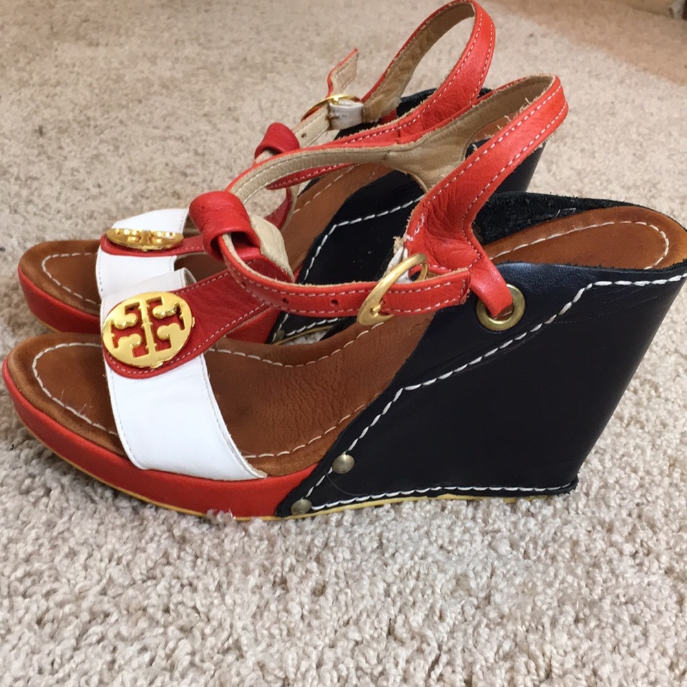 Leather Wedge Heels